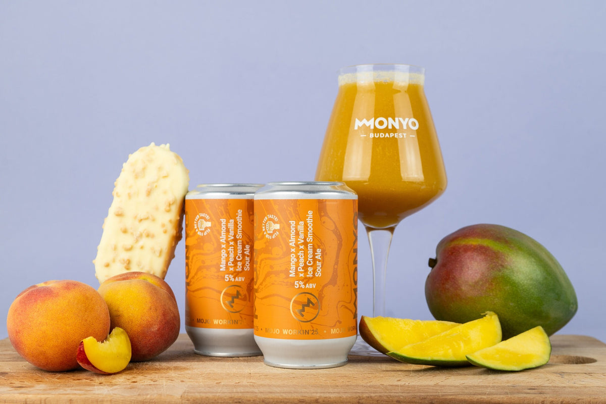 MOJO WORKIN'25: Mango x Almond x Peach x Vanilla Ice Cream van MONYO - Smoothie Sour speciaalbier kopen bij My Dear Beer