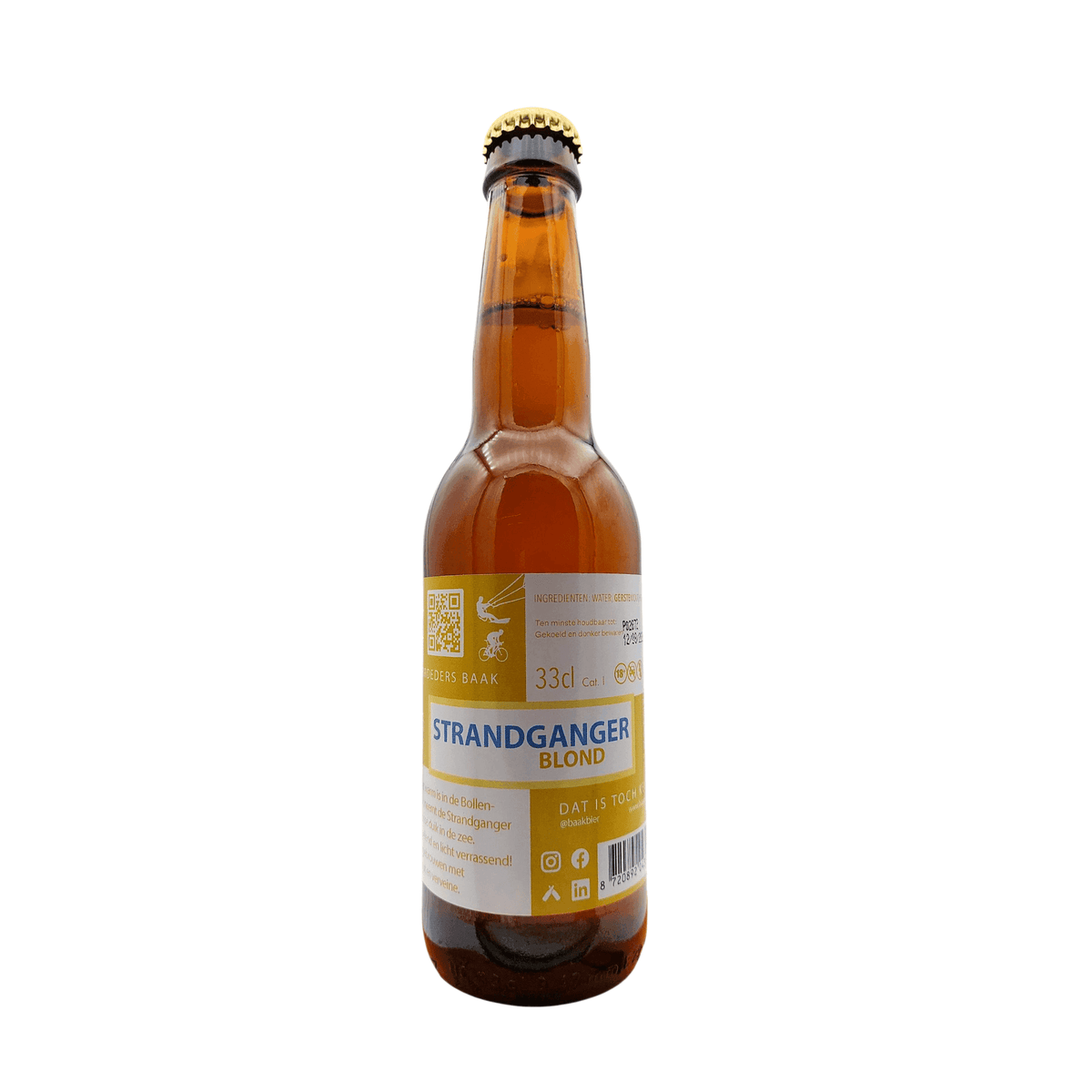 Strandganger - Baakbier - fles van brouwerij Baakbier - Blond van 6,5% in fles