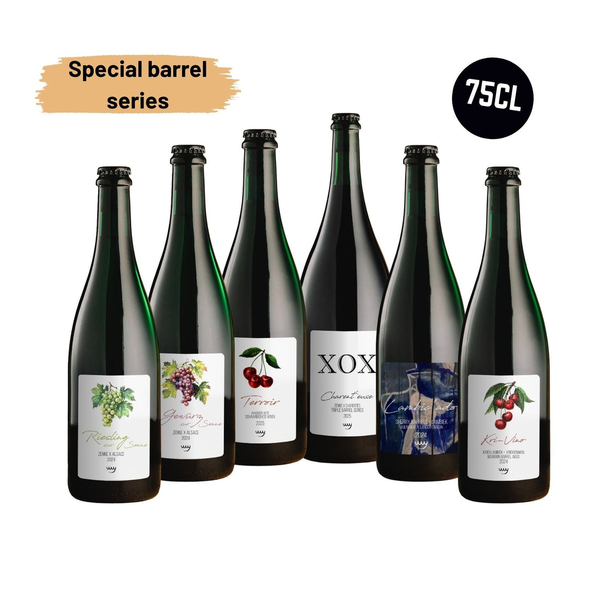 Boerenerf 75CL - Druif & Barrel-Aged Selectie (6 × 75CL) - bierpakket met speciaalbier van My Dear Beer