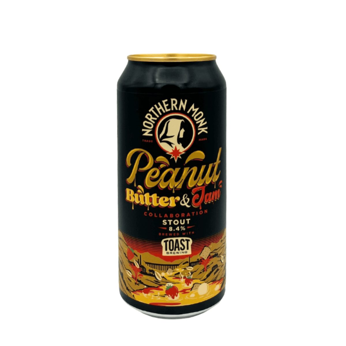 Peanut butter & Jam van brouwerij Northern Monk - Stout van 8,4% in blik