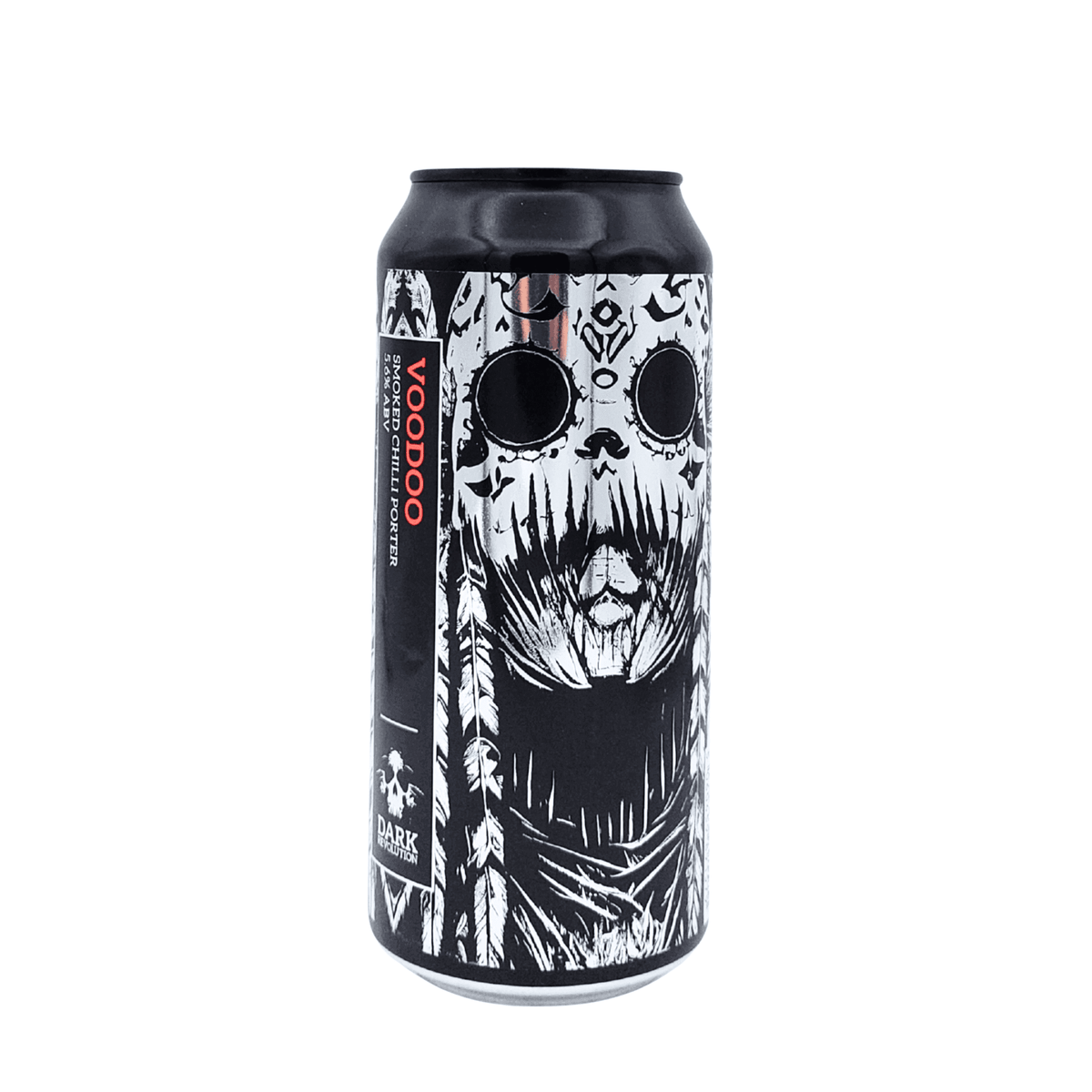 Voodoo (Chilli Porter) van brouwerij Dark Revolution - Porter van 6,2% in blik