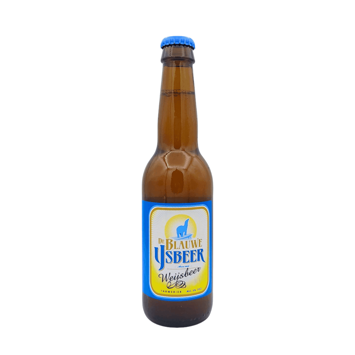 Weijsbeer van brouwerij De Blauwe Ijsbeer - Weizen van 5% in fles