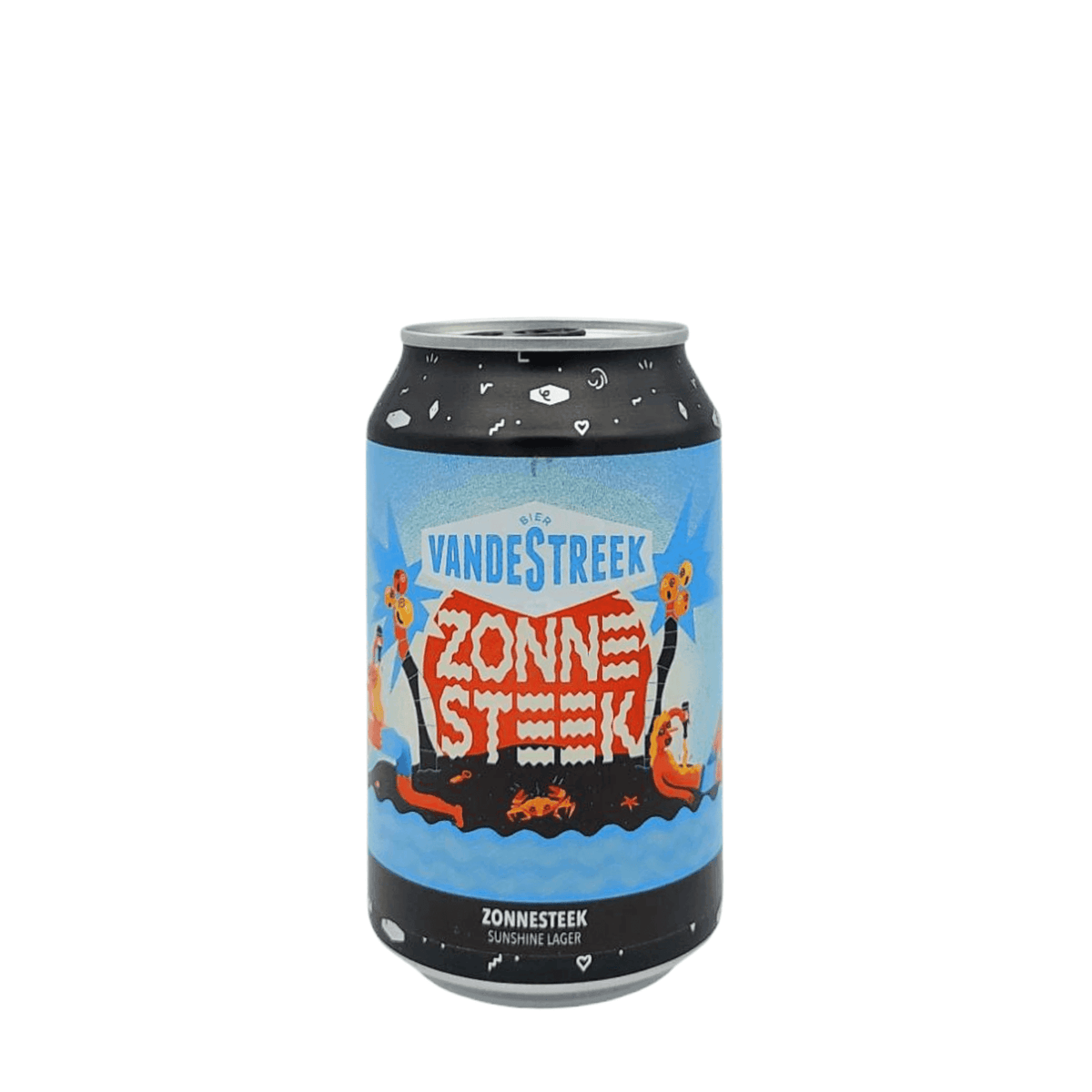 Zonnesteek (Lentebock) van brouwerij VandeStreek - Sunshine Lager van 6% in blik
