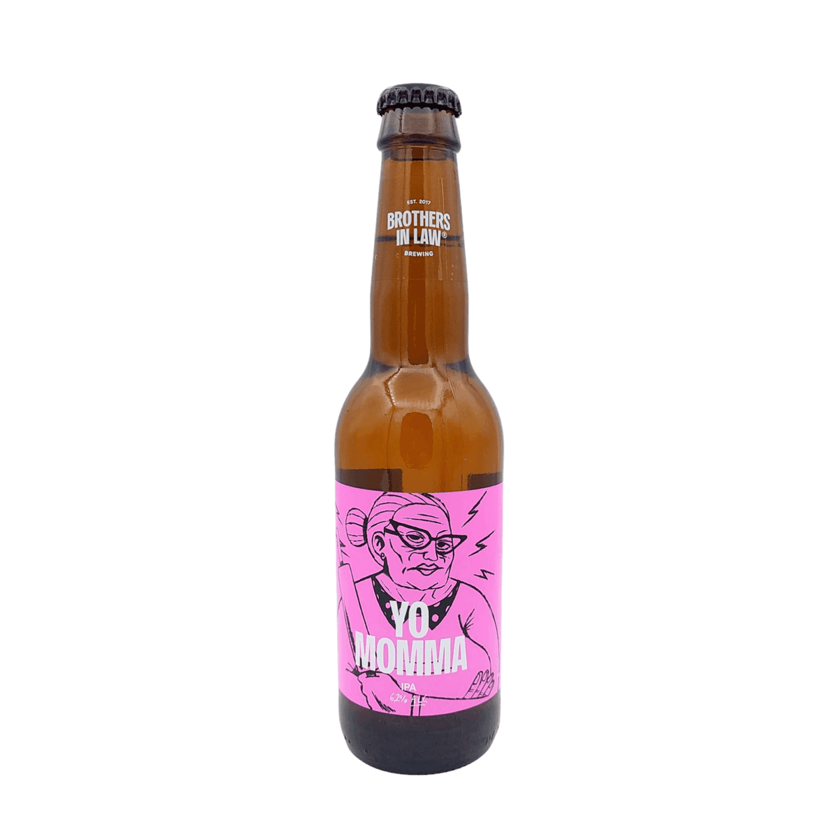 Yo Momma van brouwerij Brothers in Law - IPA van 6,2% in fles