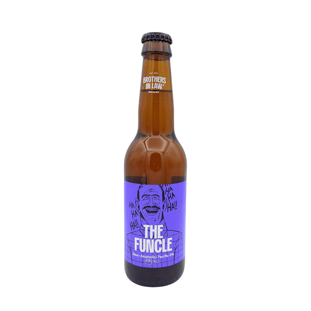 The Funcle van brouwerij Brothers in Law - Non-Alcoholic Pacific IPA van 0,3% in fles
