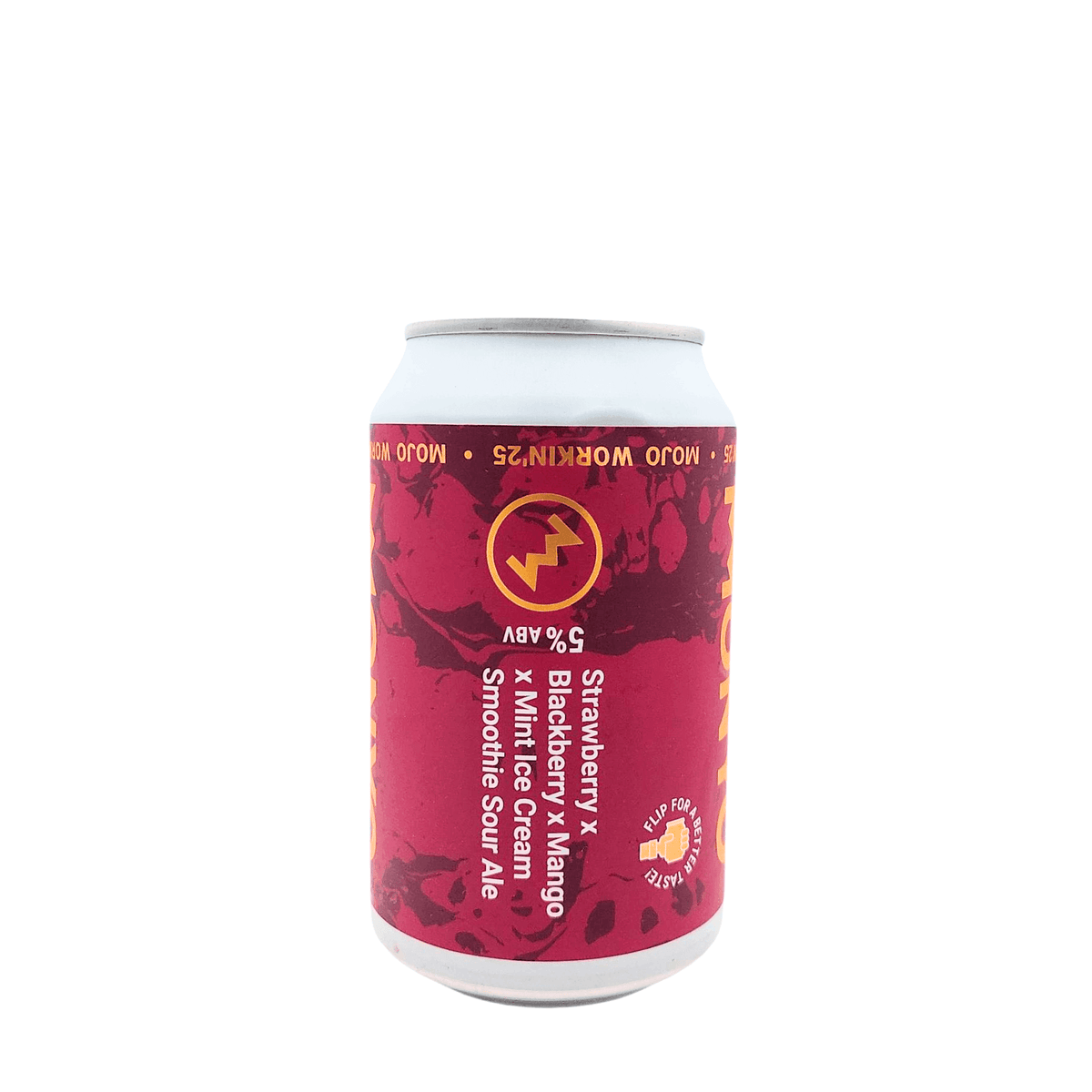 MOJO Workin'25 Strawberry x Blackberry x Mango x Mint Ice Cream (Smoothie Sour Ale) van brouwerij MONYO - Smoothie Sour van