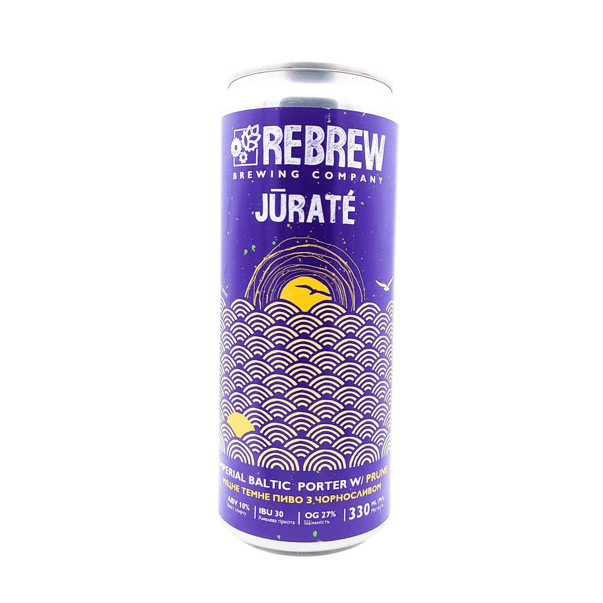 Jūratė Prune (Imperial Baltic Porter) van brouwerij Rebrew - Porter van 10% in blik