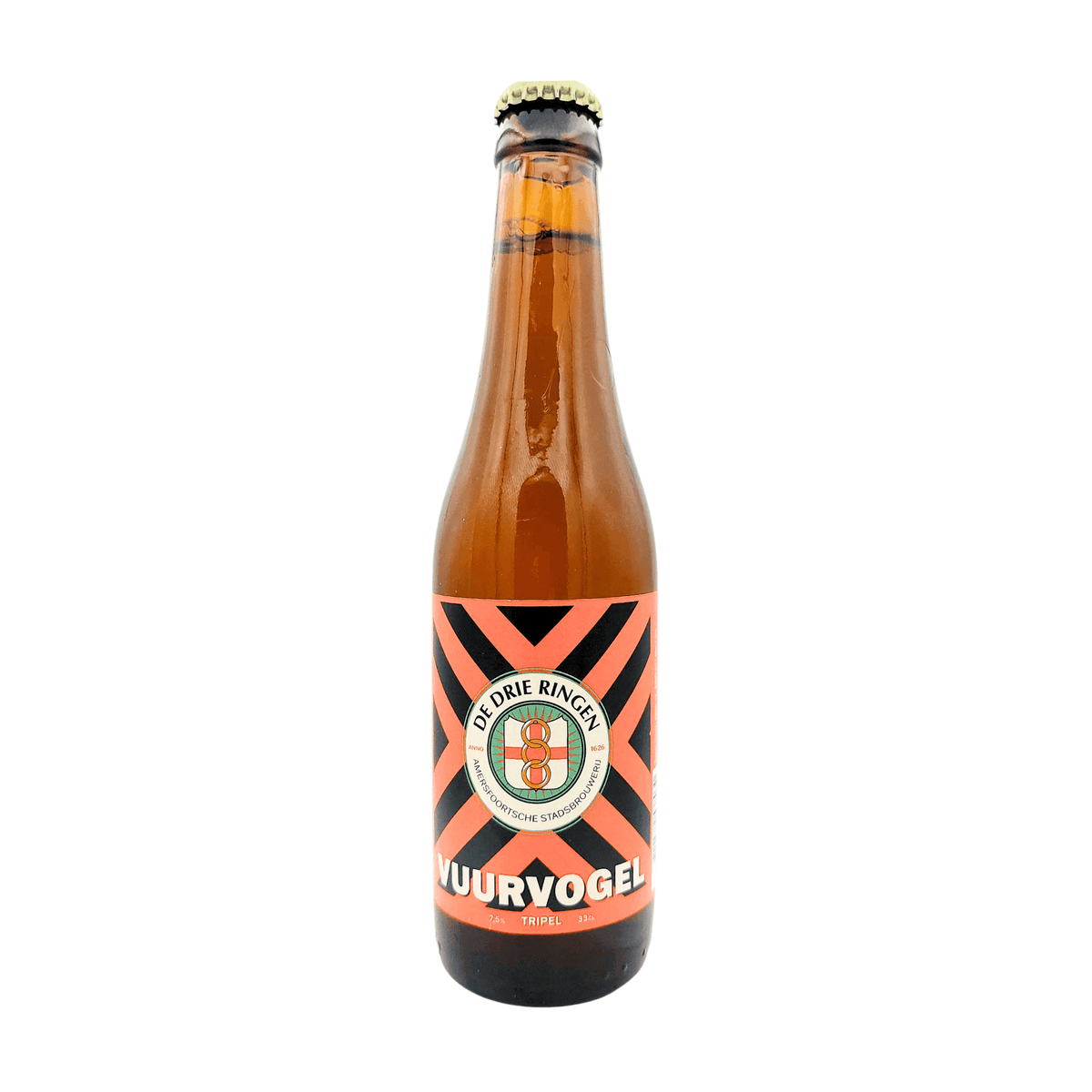 Vuurvogel - De Drie Ringen van brouwerij Stadsbrouwerij De Drie Ringen - Tripel van 7,5% in fles