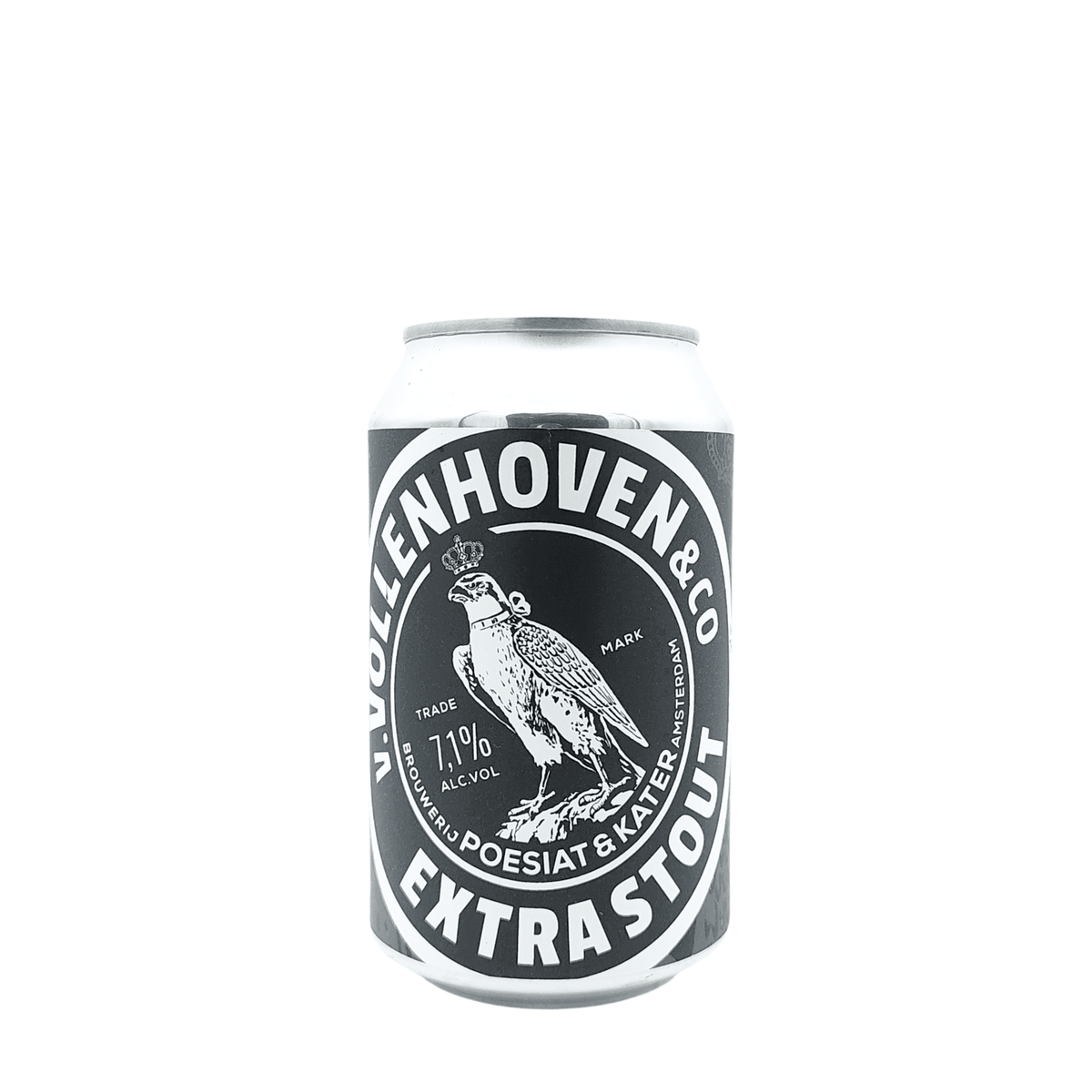 Van Vollenhoven Extra Stout van brouwerij Poesiat & Kater - Stout van 7,1% in blik