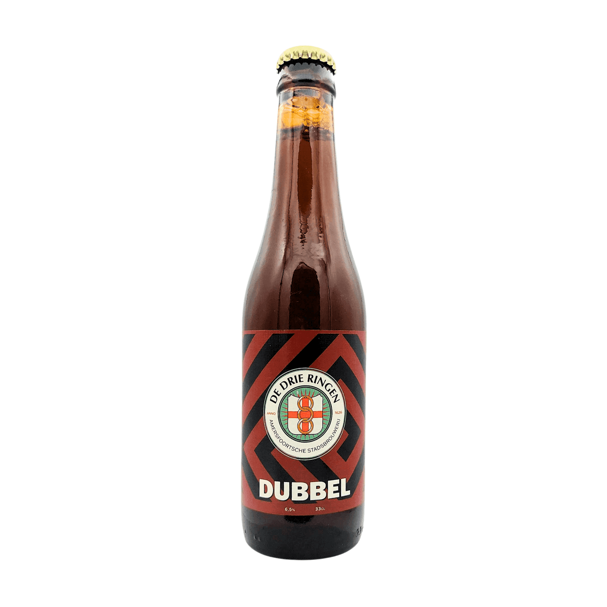 Dubbel - De Drie Ringen van brouwerij Stadsbrouwerij De Drie Ringen - Dubbel van 6,5% in fles
