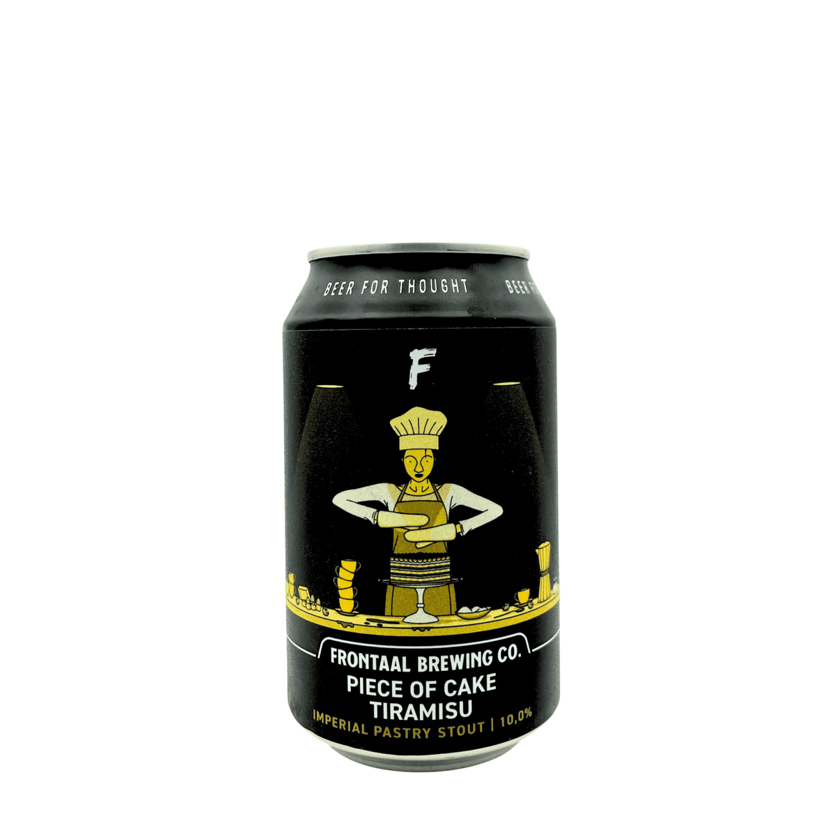 Piece of Cake Tiramisu (Imperial Pastry Stout) van brouwerij Frontaal - Imperial Stout van 10% in blik