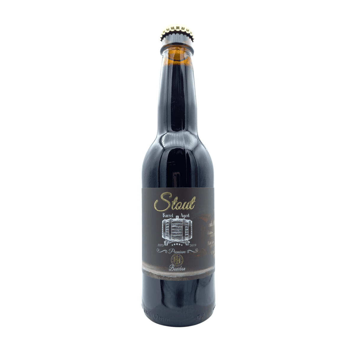 Stout Barrel Aged van brouwerij 't Holleke - Barrel Aged van 13% in fles