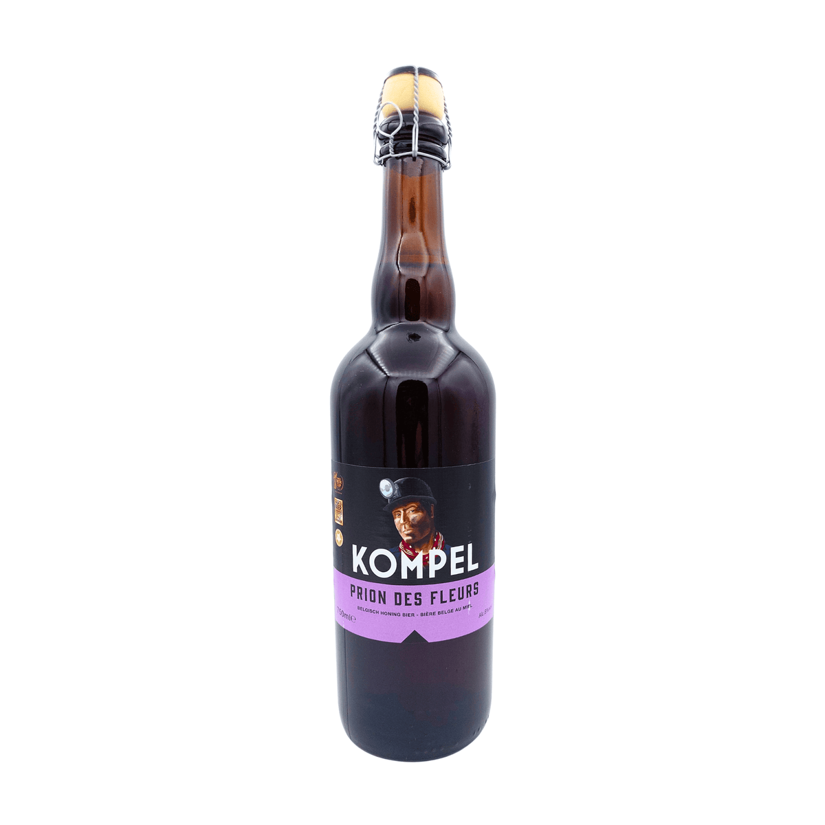 Prion des Fleurs 75cl (Honingbier) van brouwerij Kompel - Honing bier van 8% in fles