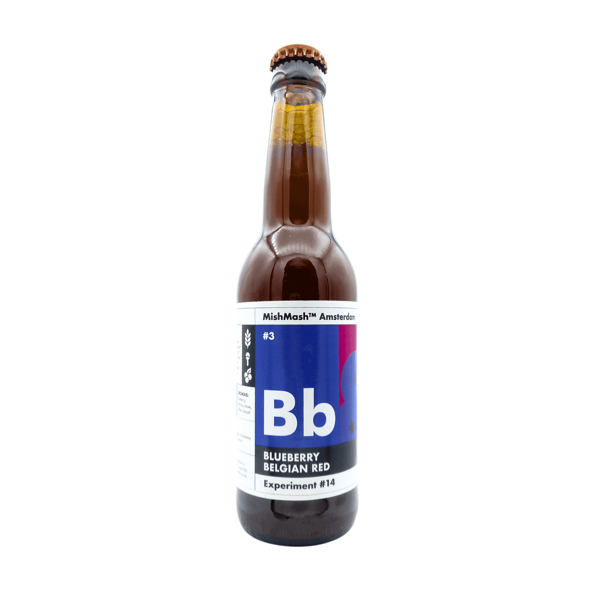 Blueberry Belgian Red (Cellar Aged Brett Beer) van brouwerij MishMash Amsterdam - Brett Beer van 6,5% in fles