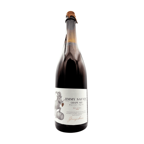 Jimmy Sauvin Grape Ale Barrel Aged Blanc de Noirs 2025 (75cl) van brouwerij Jimmy Sauvin - Grape Ale van 9% in fles