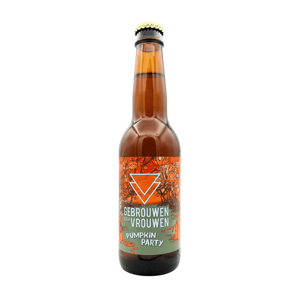 Pumpkin Party van brouwerij Gebrouwen door Vrouwen - Pompoenbier van 6,3% in fles