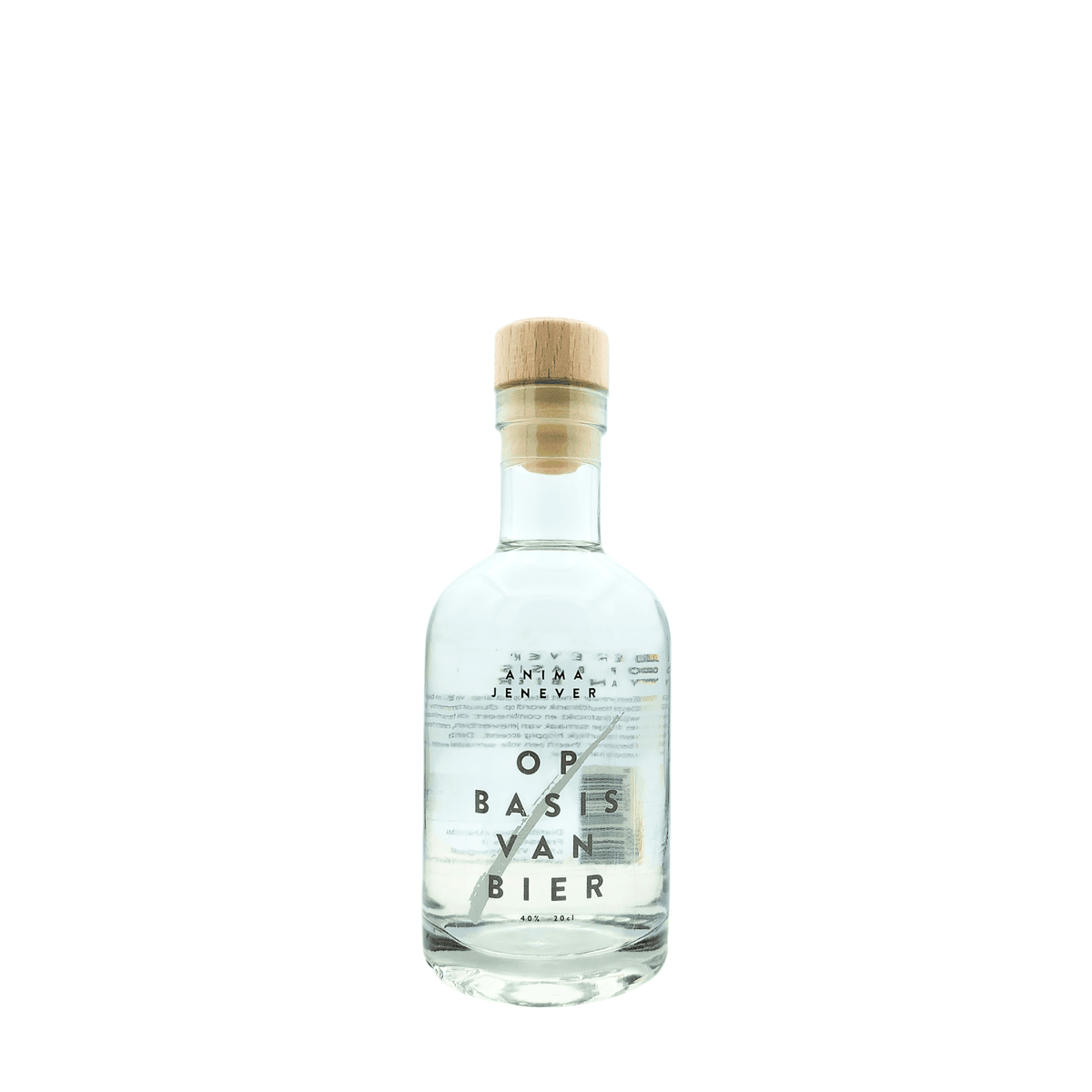 Jenever op basis van bier! van brouwerij Anima - speciaalbier van 40% in fles