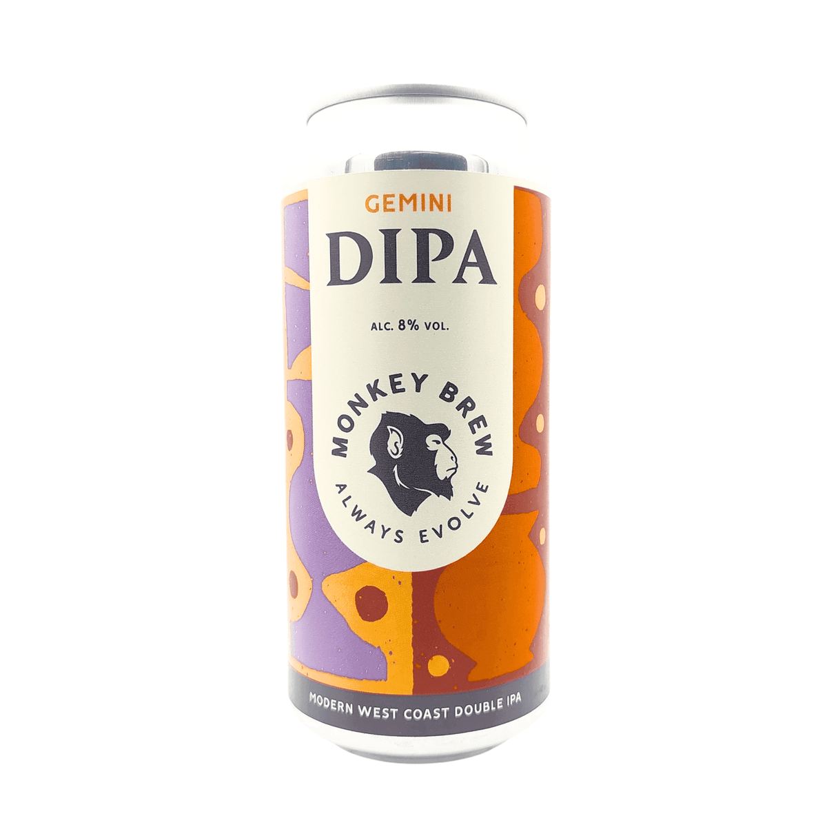 Gemini van brouwerij Monkey Brew - Double IPA van 8% in blik