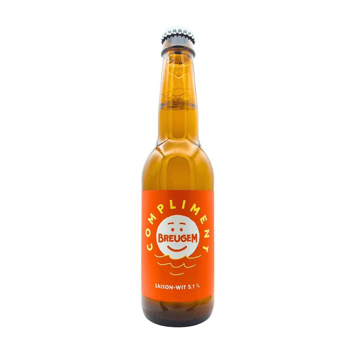 Compliment (Saison) van brouwerij Breugem - Witbier van 5,3% in fles