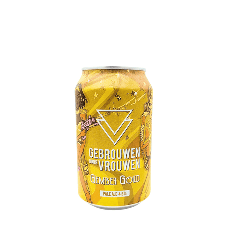 Gember Goud van brouwerij Gebrouwen door Vrouwen - Pale Ale van 4,6% in blik