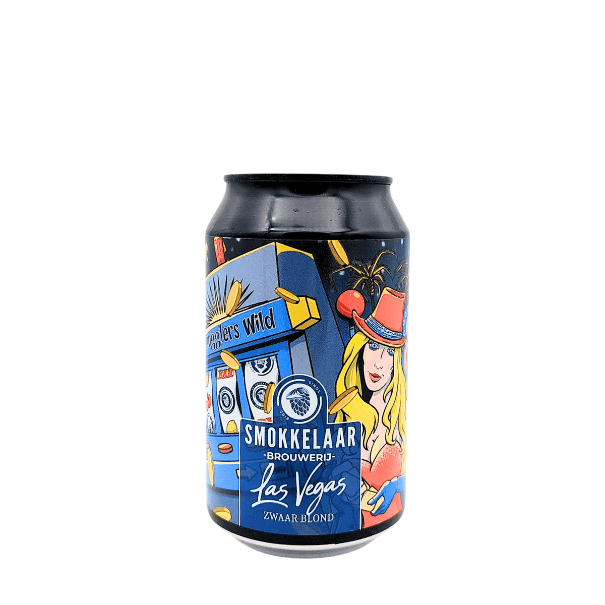 Las Vegas van brouwerij Brouwerij de Smokkelaar - Zwaar blond van 7,2% in blik