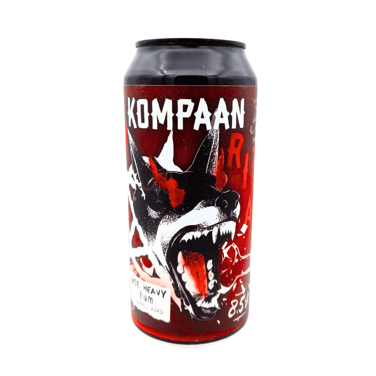 Beast Mode - Feral Rum Ritual (Rum Barrel Aged Scotch Ale) van brouwerij Kompaan - Whee Heavy Rum van 8,2% in blik