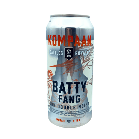 Battle Royale - Batty Fang van brouwerij Kompaan - Double NEIPA van 8,6% in blik