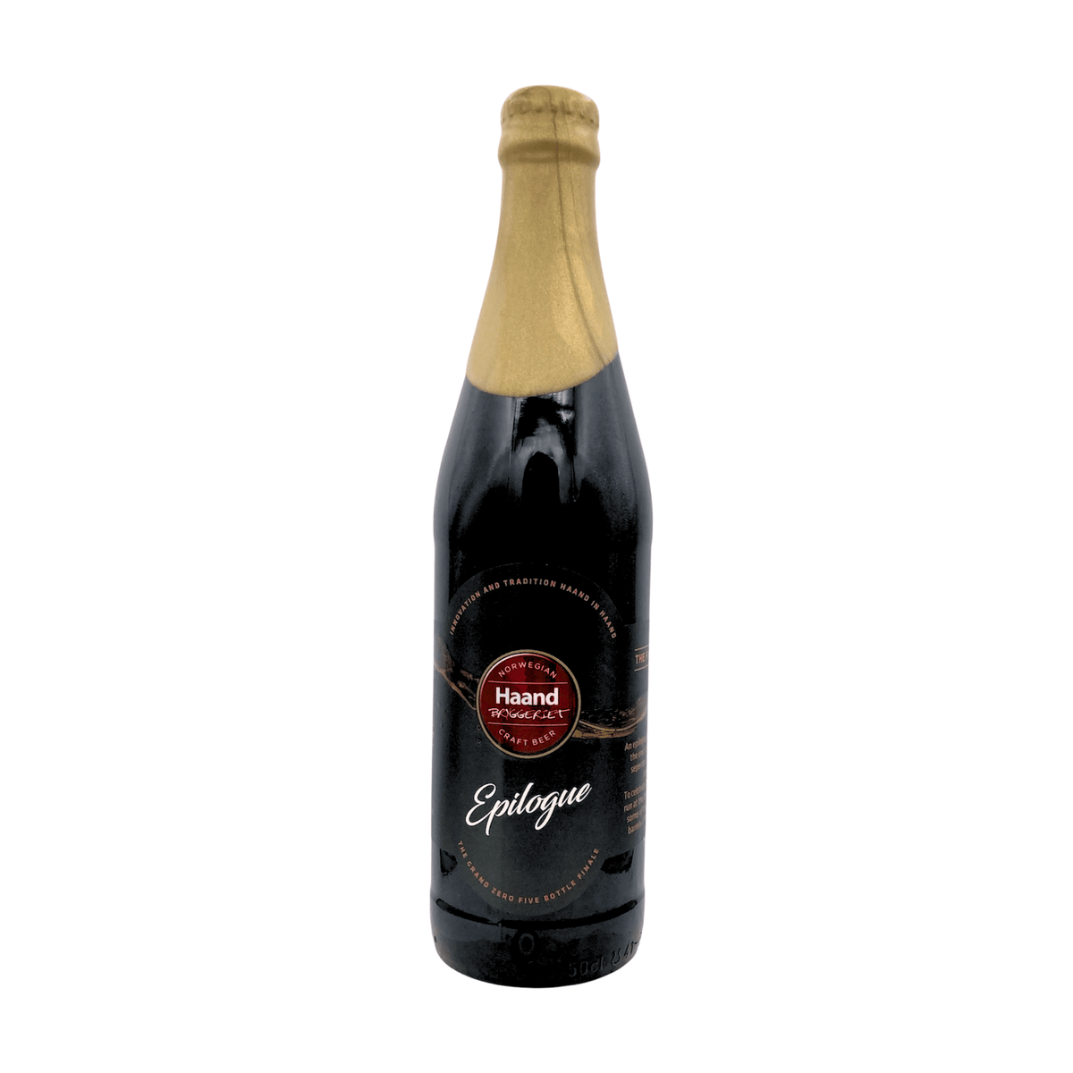 Epilogue of the Final Run (Bourbon Barrel Aged Stout) van brouwerij Haand Bryggeriet - Imperial Stout van 14,4% in fles