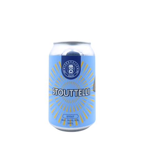 Stouttelli van brouwerij Bier & Ballen - Stout van 10,5% in blik van 330ml