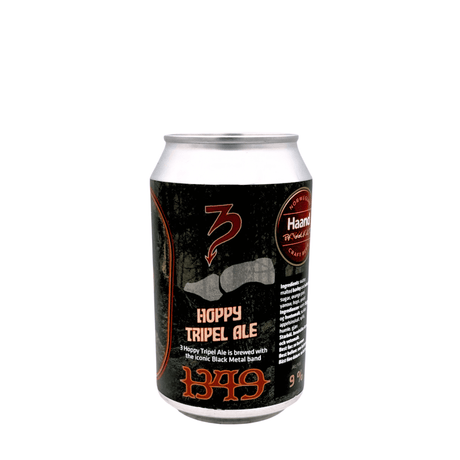 1349 Hoppy Tripel Ale (Tripel) van brouwerij Haand Bryggeriet - Belgian Tripel van 9% in blik van 330ml