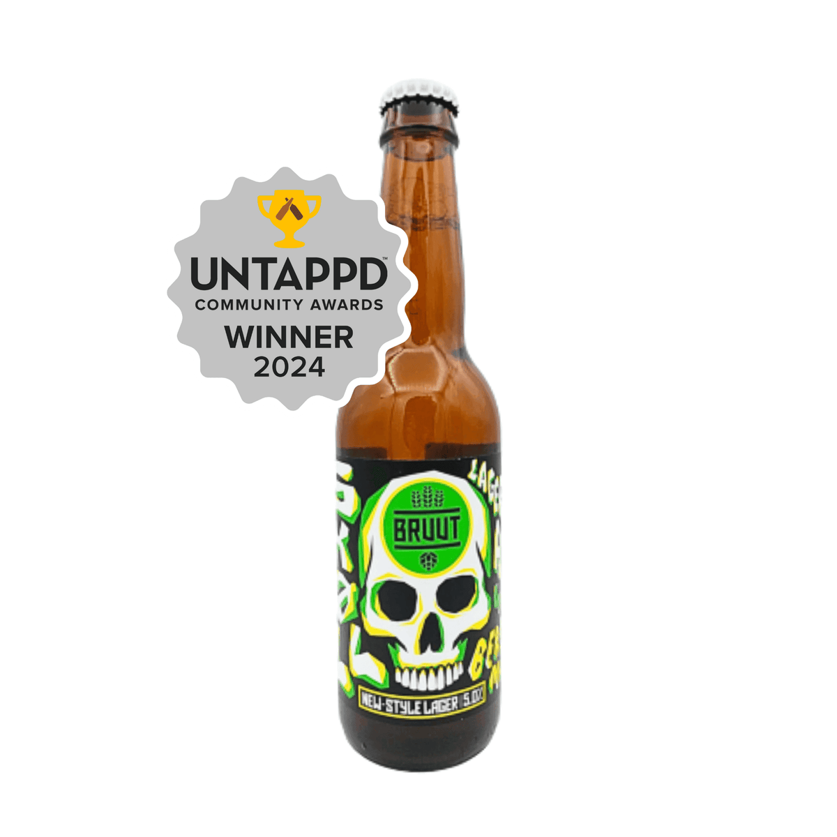 Skøll Bergamot van brouwerij Bruut Bier - Kölsch van 5% in fles