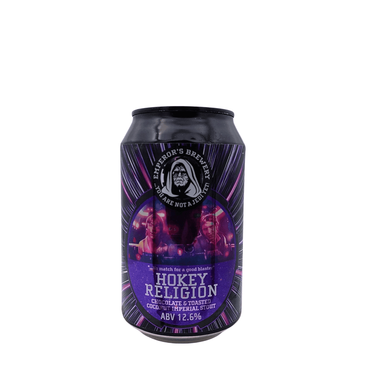 Hokey Religion (Imperial Pastry Stout) - Emperor's Brewery van brouwerij Emperors' Brewery - Imperial Stout van 12,6% in blik