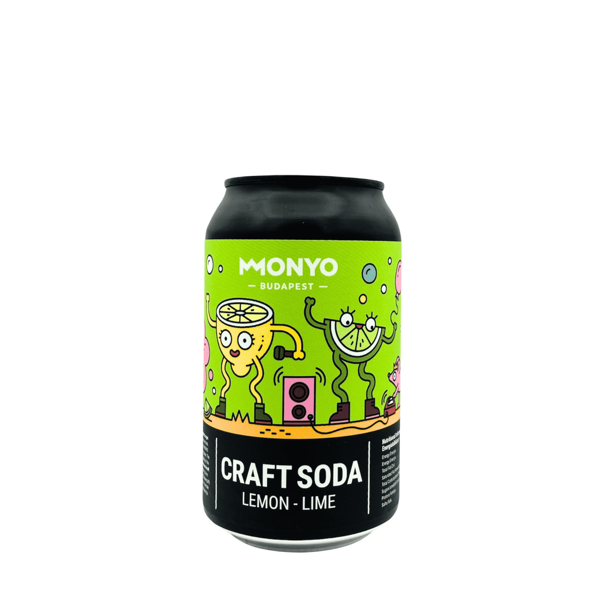 Lemon Lime van MONYO – Craft Soda uit Hongarije, blik