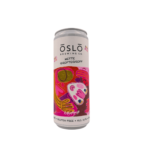 Brut Rosé Mette Greftegreff van brouwerij Oslo Brewing Co. - Farmhouse Ale van 6% in blik