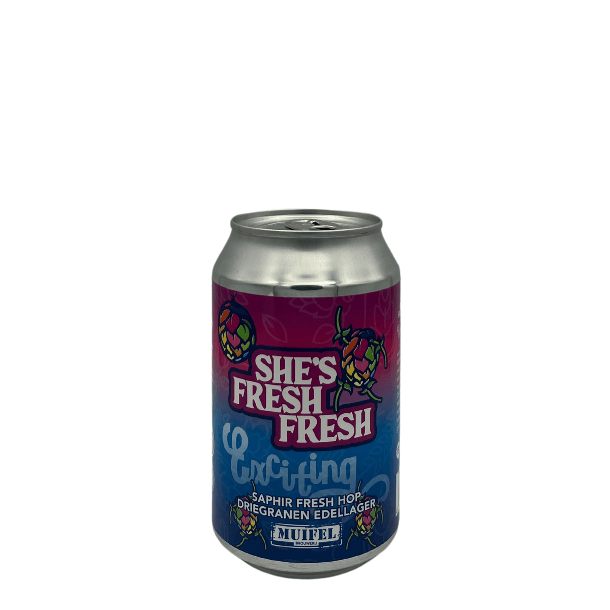 She’s Fresh Fresh Hop Lager van brouwerij Muifelbrouwerij - Lager van 5% in blik