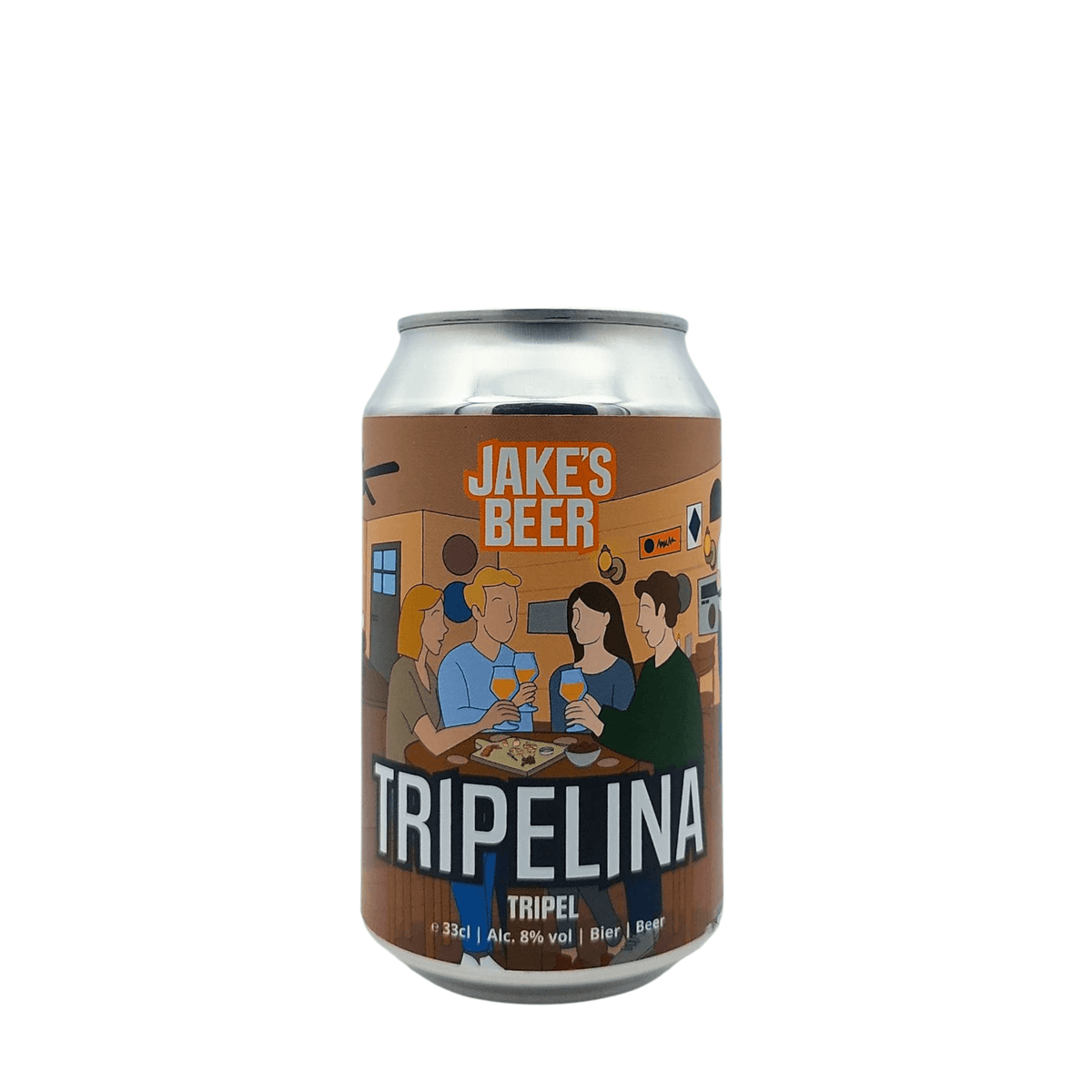 Tripelina (Tripel) van brouwerij Jake's Beer - Belgian Tripel van 8% in blik