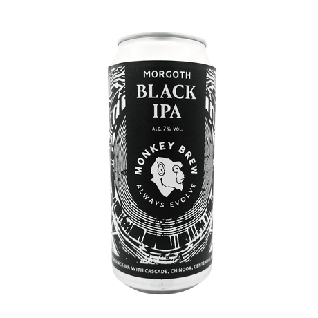 Morgoth van Monkey Brew – black IPA uit Nederland, blik