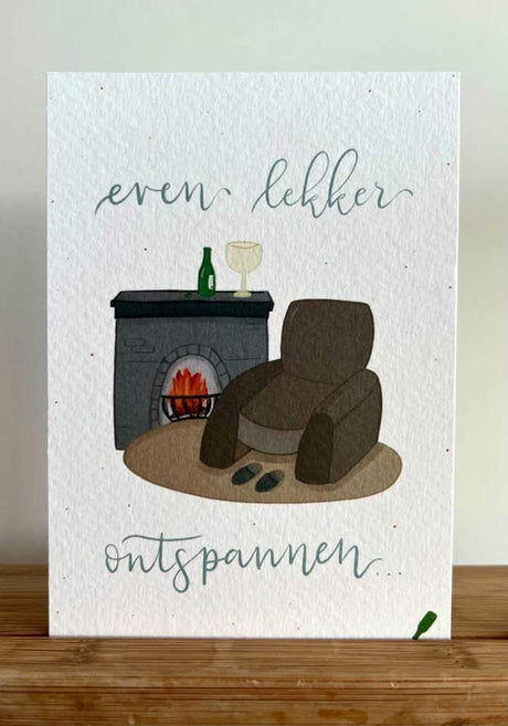 "Ontspannen"-wenskaart - speciaalbier