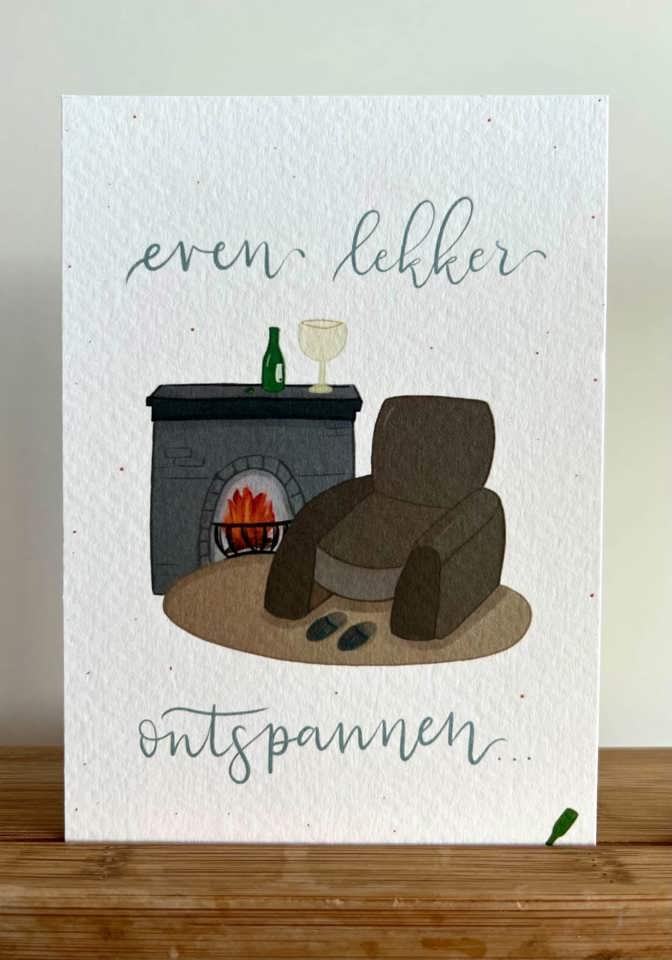 "Ontspannen"-wenskaart - speciaalbier