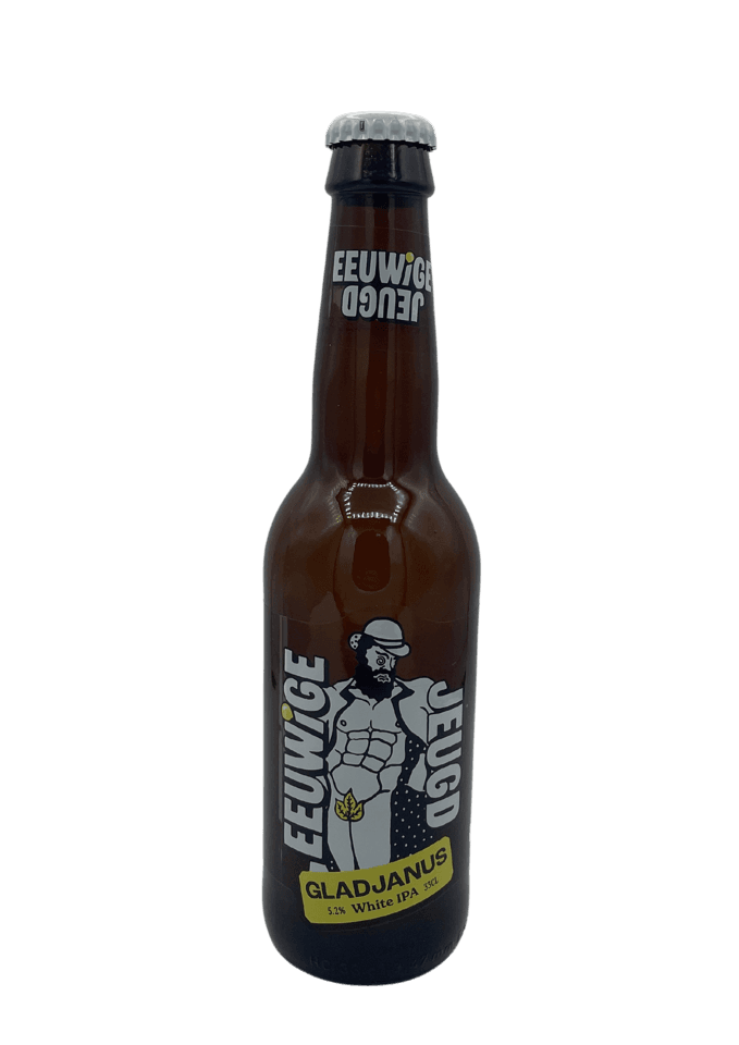 Gladjanus (White IPA) van brouwerij Eeuwige Jeugd - IPA, Witbier van 8,4% in fles