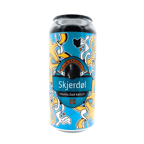 Skjerdol van brouwerij Ægir Bryggeri - Kölsch van 4,7% in blik van 440ml