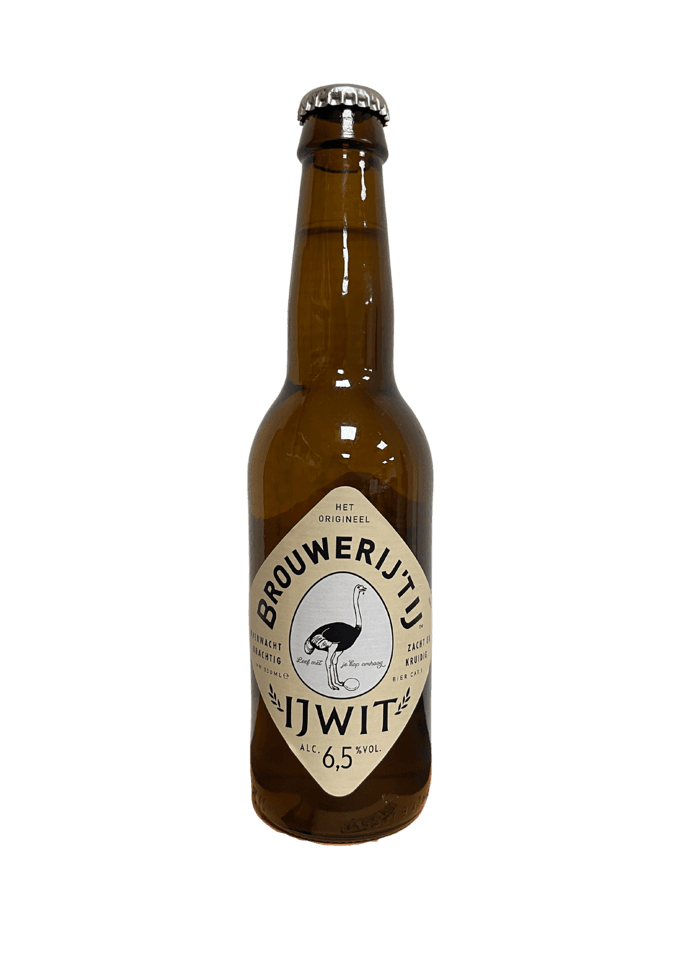IJwit van brouwerij Brouwerij 't IJ - Witbier van 6,5% in fles, blik