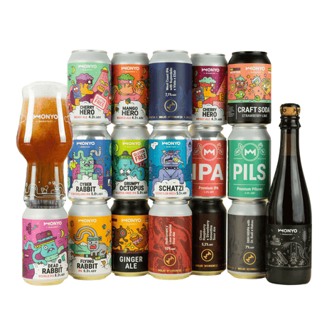 MONYO Exclusief Bierpakket - 17 Bieren + 2 Soda’s - bierpakket met speciaalbier van My Dear Beer
