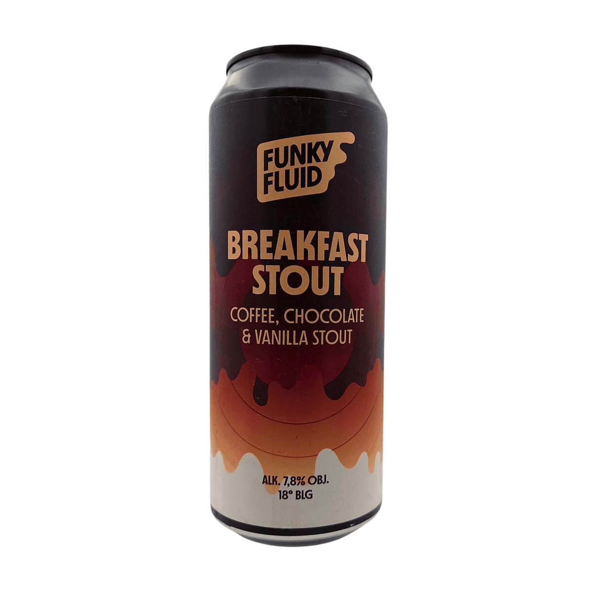 Breakfast Stout van brouwerij Funky Fluid - Imperial Stout van 7,3% in blik