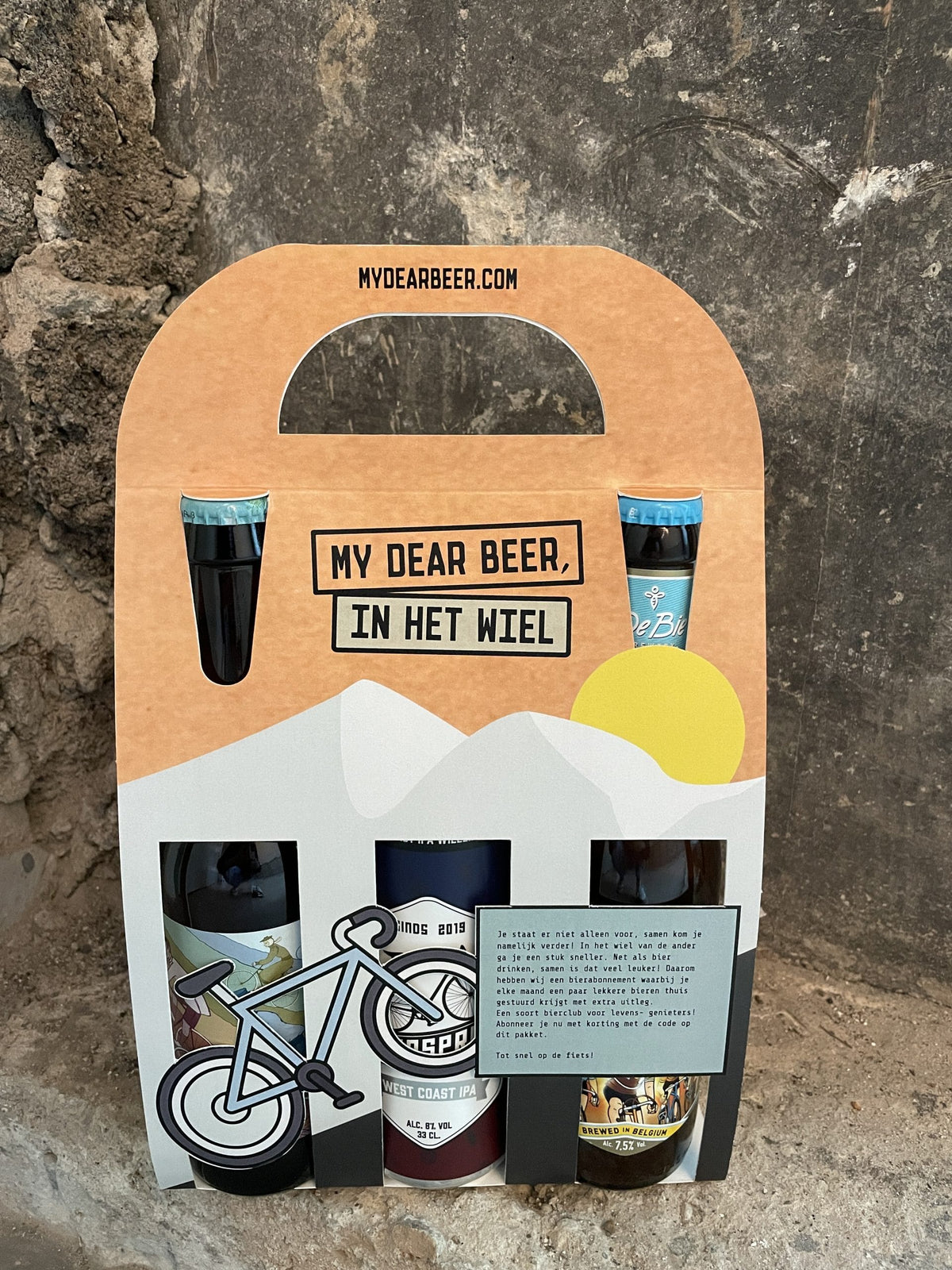 My Dear Beer "In het wiel" - Fiets Bierpakket - speciaalbier pakket cadeau geven