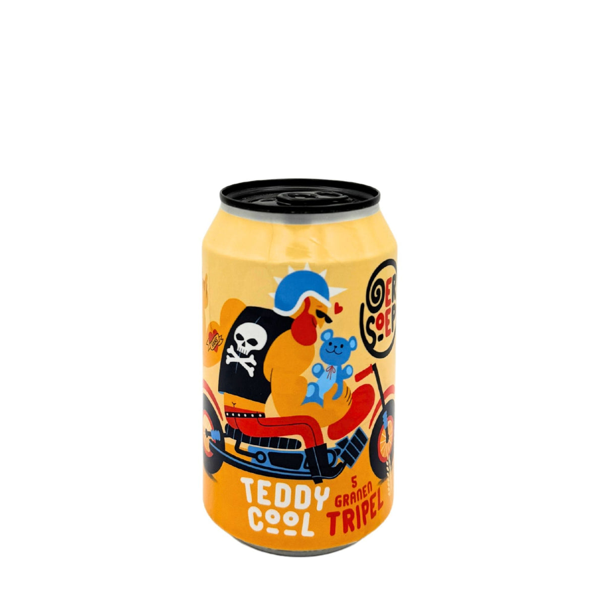 Teddy Cool van brouwerij Oersoep - Tripel van 8,5% in blik