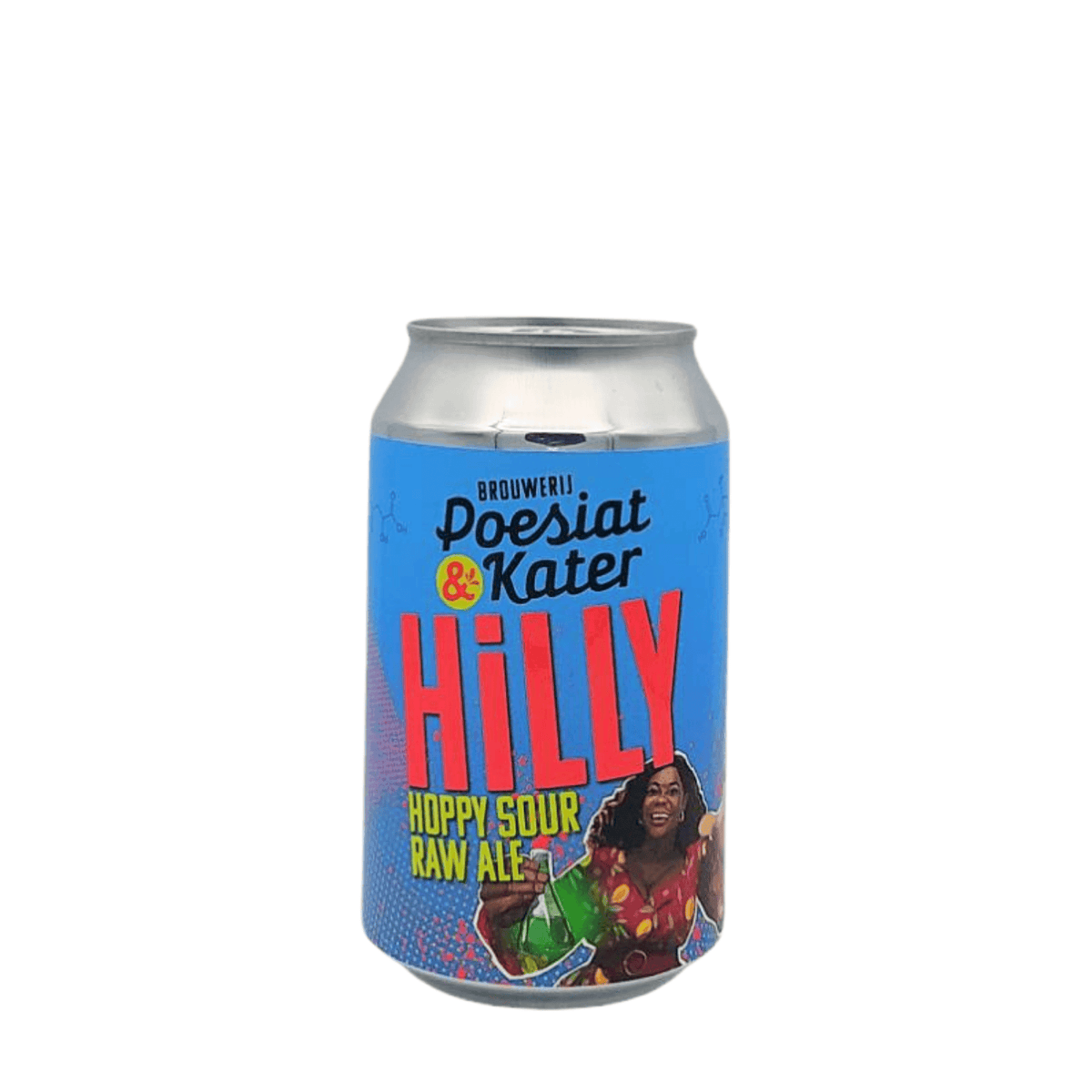 Hilly (Hoppy Sour) van brouwerij Poesiat & Kater - Hoppy Sour Raw Ale van 5% in blik