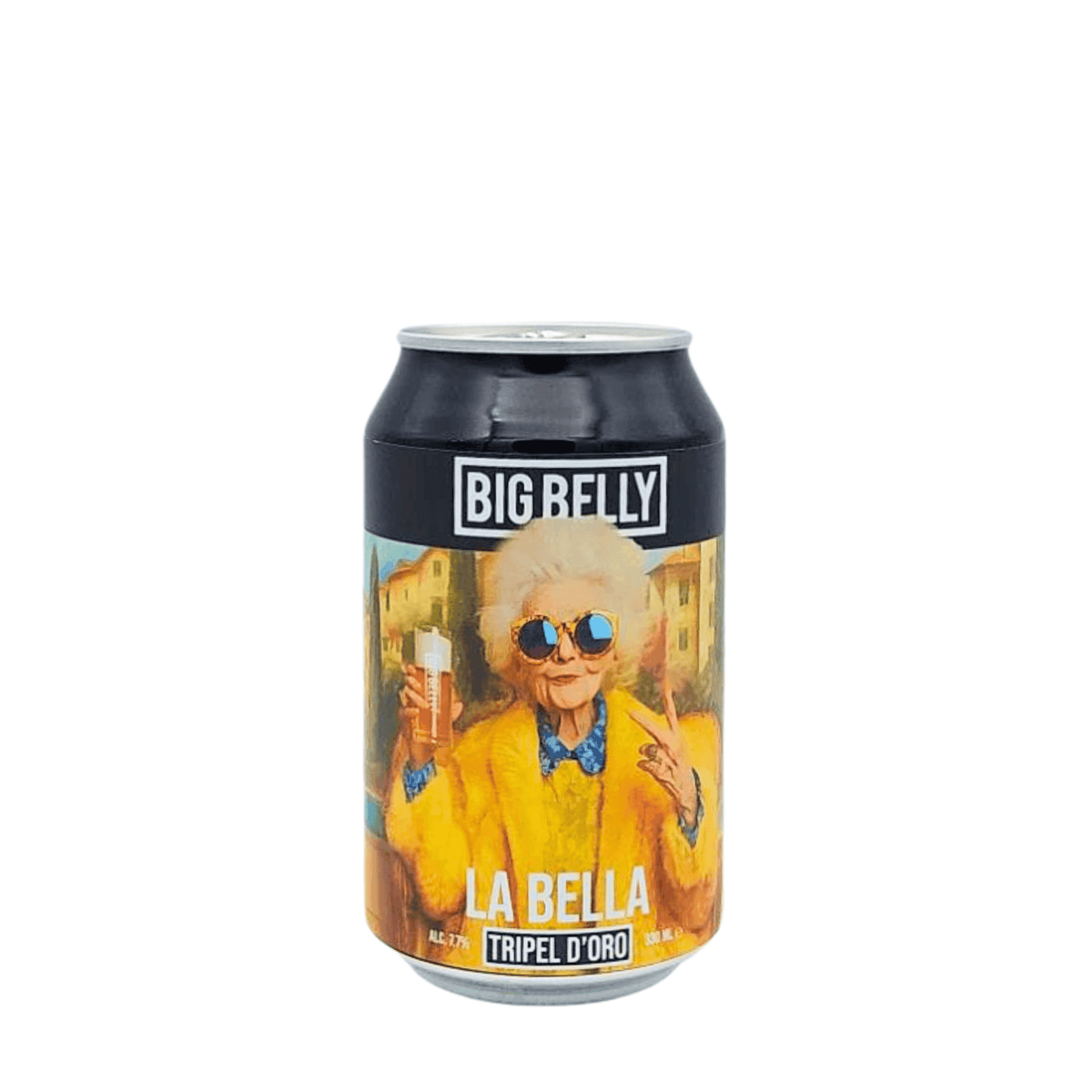 La Bella van brouwerij Big Belly Brewing - Tripel van 7,7% in blik