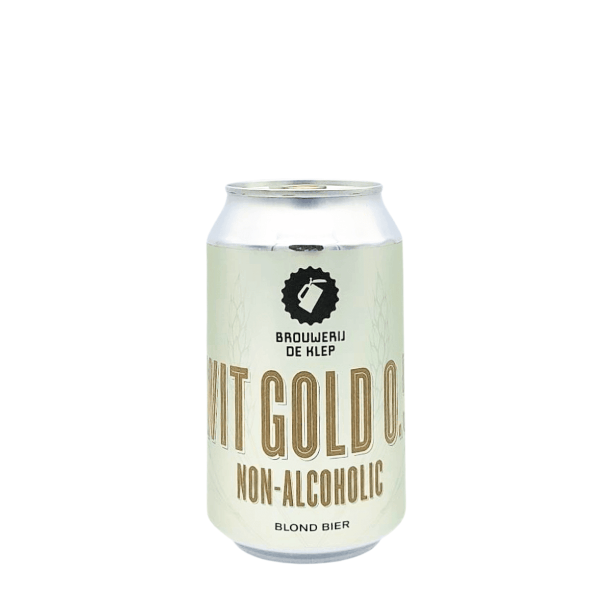 Wit Gold (Non-Alcoholic Blond) van brouwerij Brouwerij de Klep - Alcoholvrij van 0,5% in blik