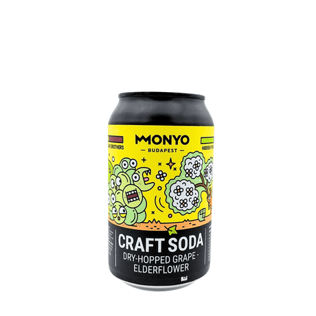 Dry-Hopped Grape-Elderflower (Craft Soda) van brouwerij MONYO - Alcoholvrij van 0% in blik